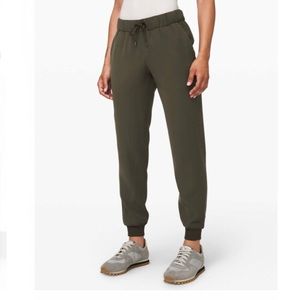 lululemon athletica Olive Track Joggers with Drawcord